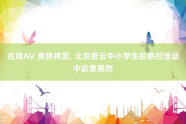 在线AV 爽快将至, 北京密云中小学生在祭扫活动中致意英烈