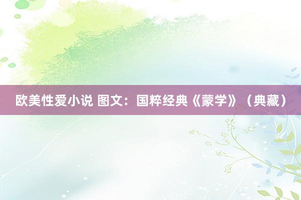 欧美性爱小说 图文：国粹经典《蒙学》（典藏）